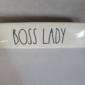 Boss lady Desk plaque Rae Dunn